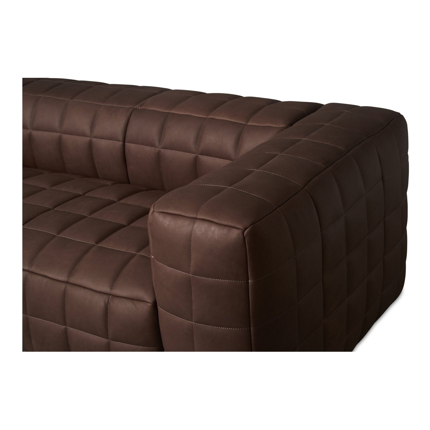 Callan Modern Aniline Leather Sofa