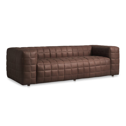 Callan Modern Aniline Leather Sofa