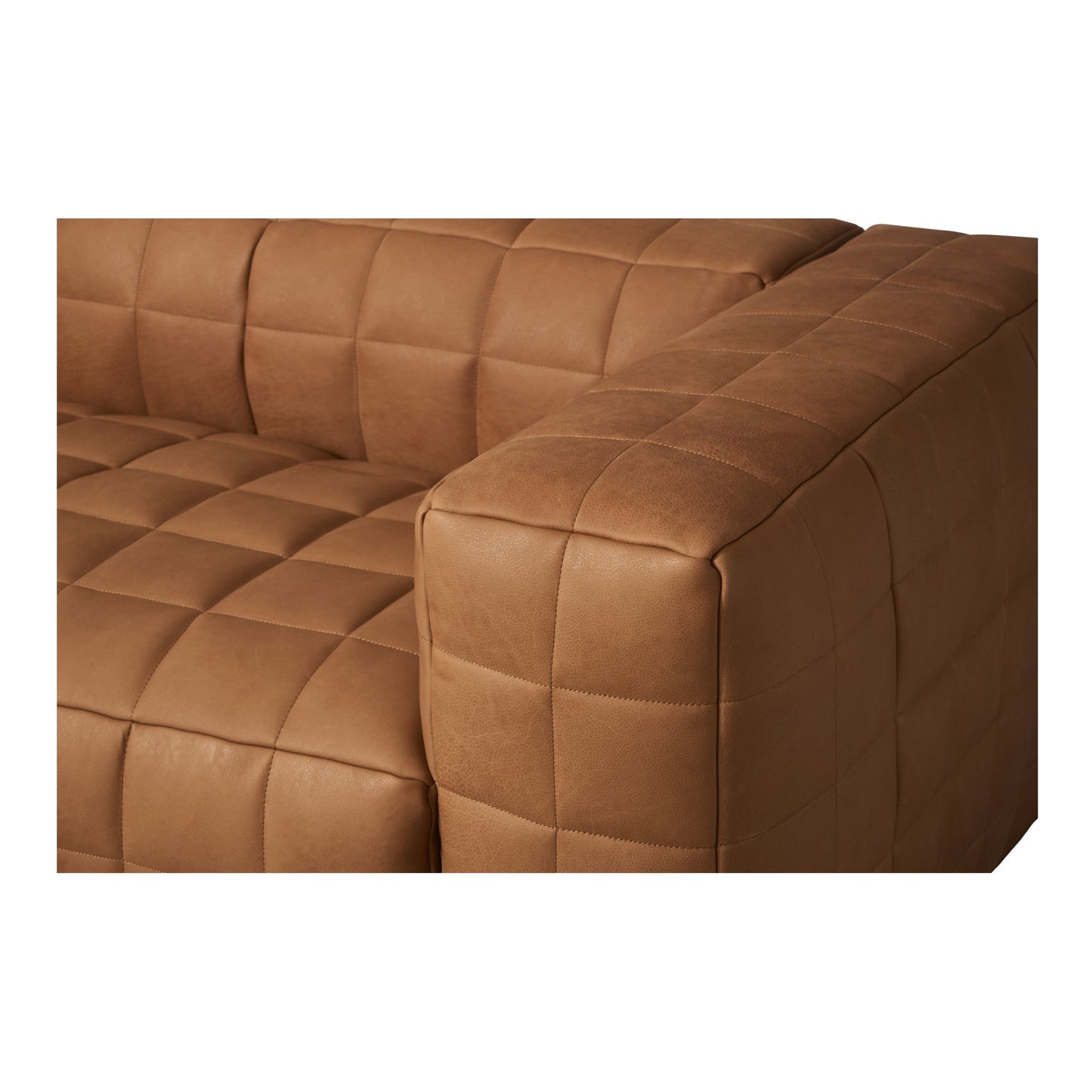 Callan Modern Aniline Leather Sofa