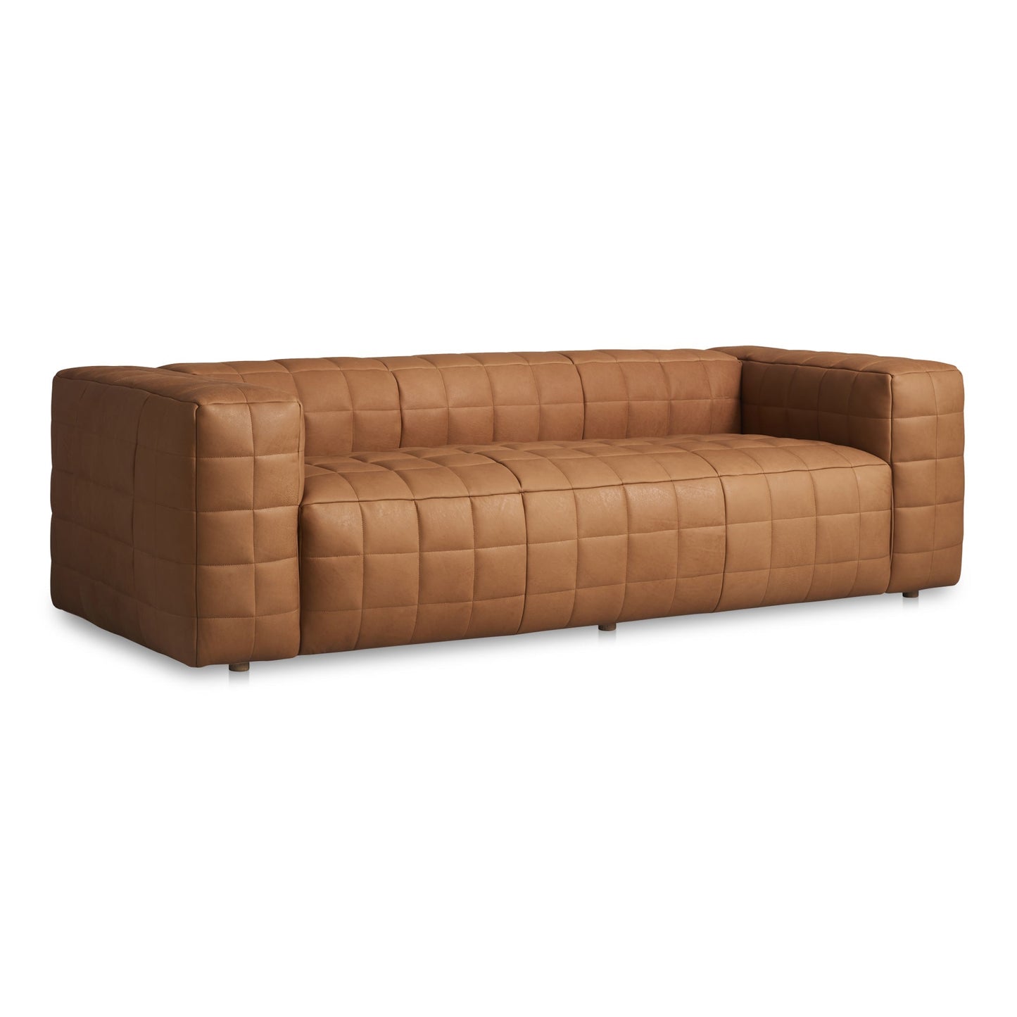 Callan Modern Aniline Leather Sofa