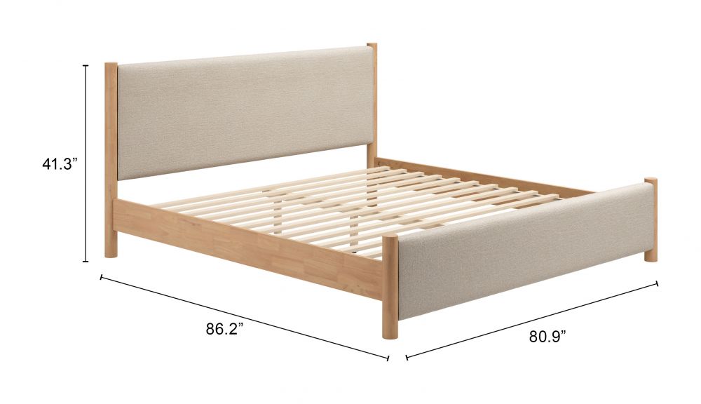 Zuo Modern Hadi Textured Fabric Bed