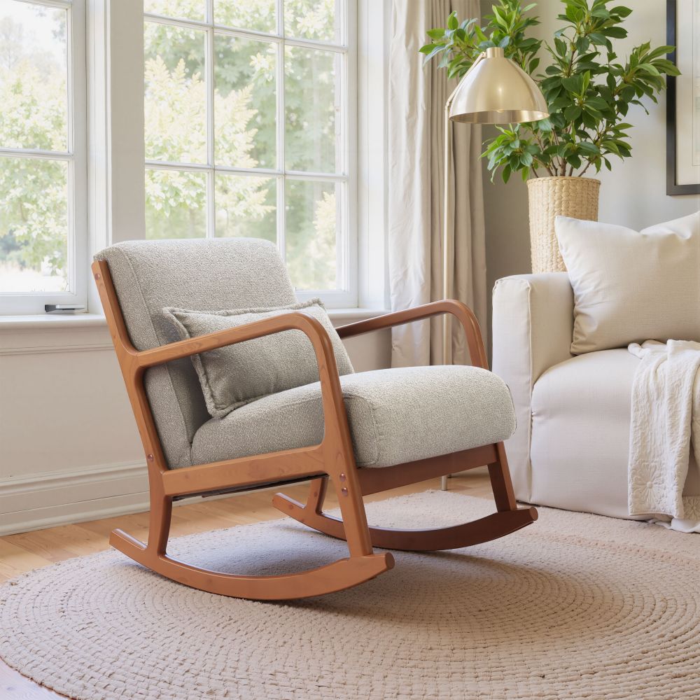 Zuo Modern Hady Textured Fabric Rocking Chair