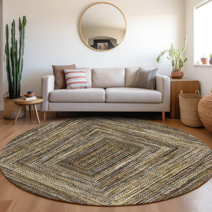 Addison Rugs Haelanor Brown Washable Indoor-Outdoor Rug