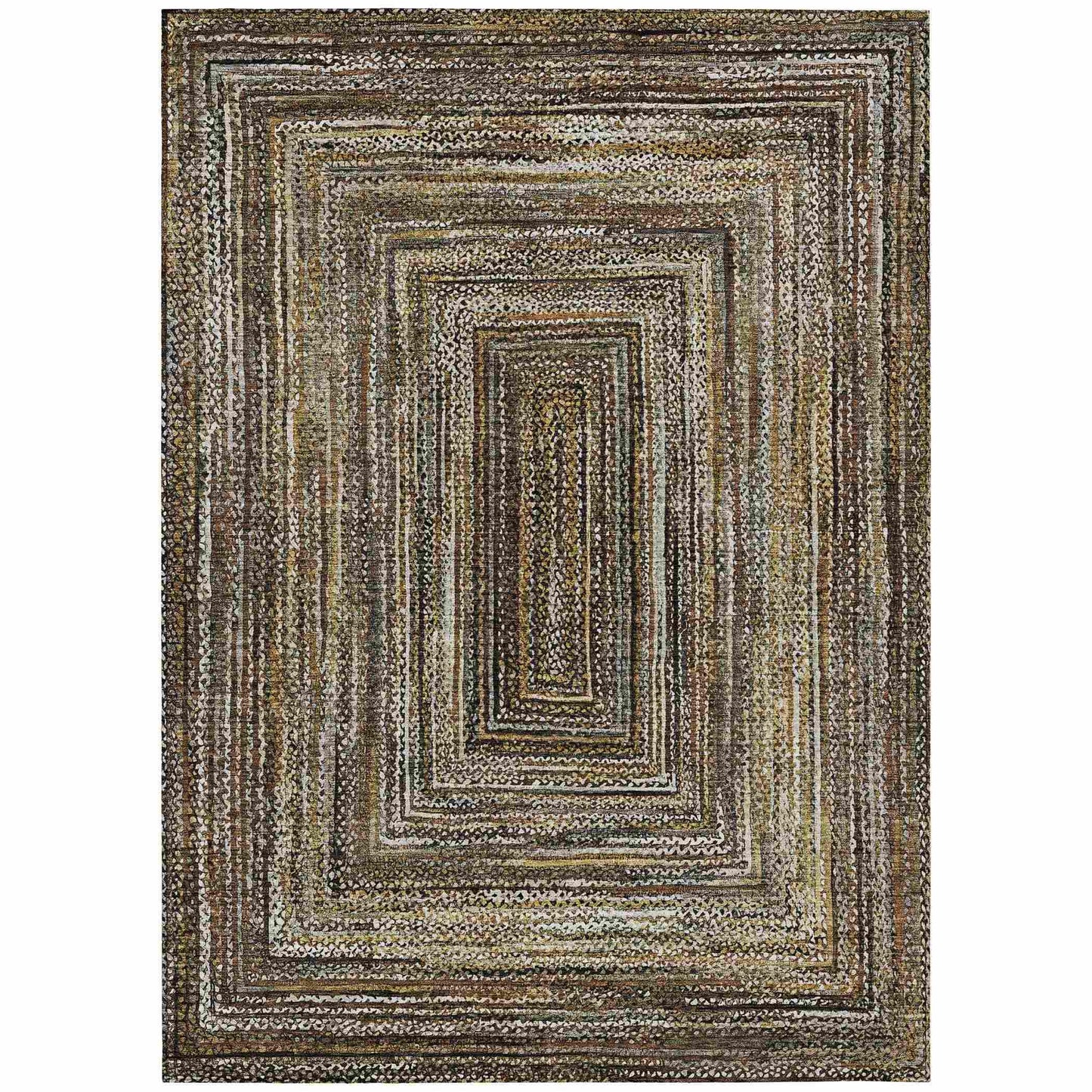 Addison Rugs Haelanor Brown Washable Indoor-Outdoor Rug