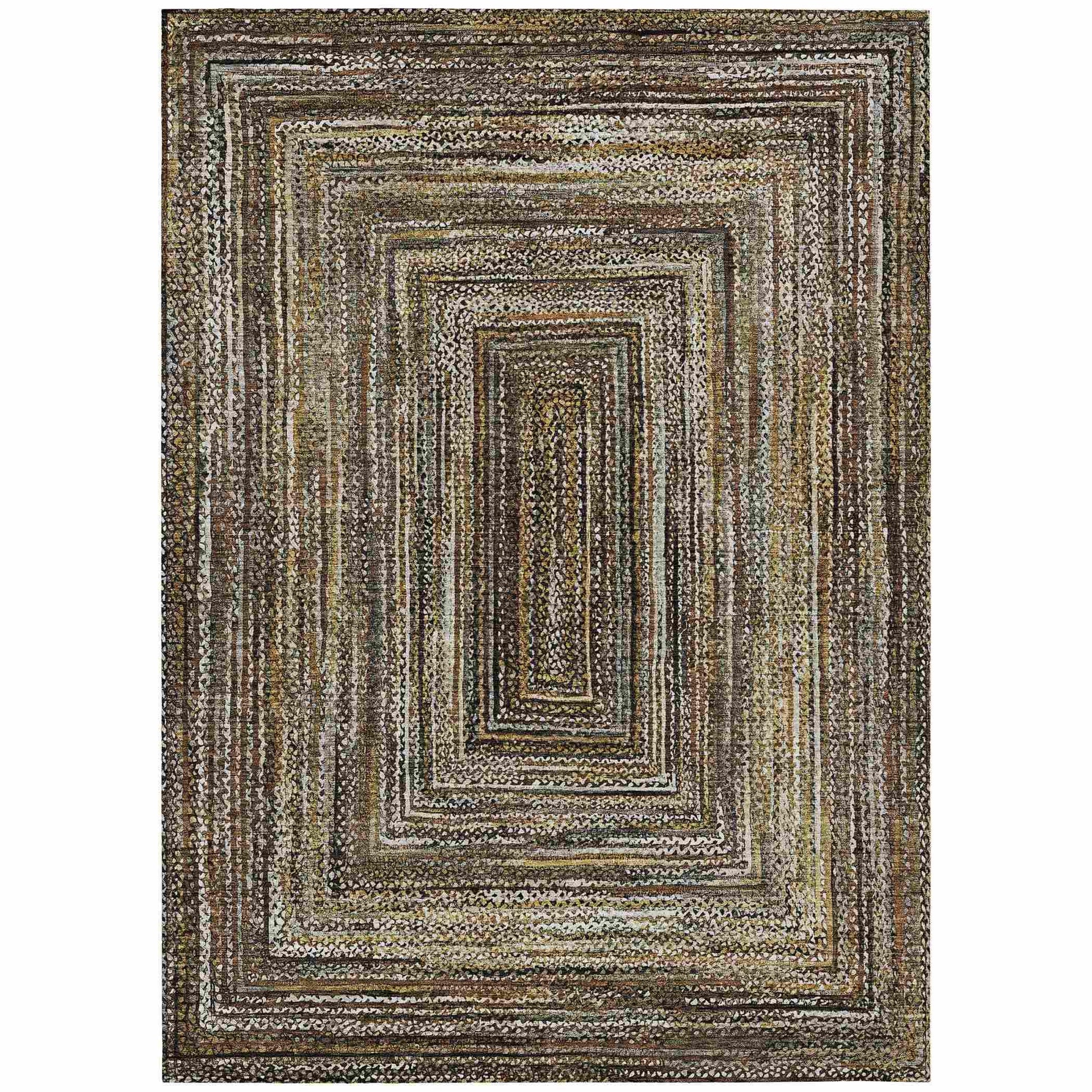 Addison Rugs Haelanor Brown Washable Indoor-Outdoor Rug