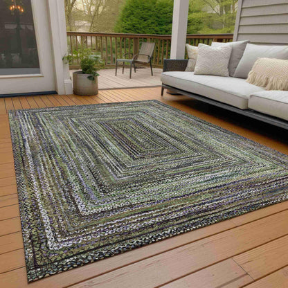 Addison Rugs Haelanor Green Washable Indoor-Outdoor Rug