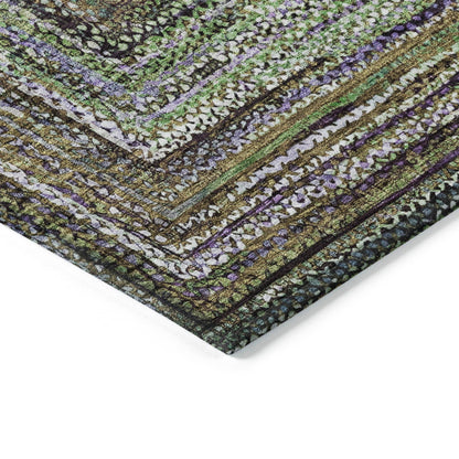 Addison Rugs Haelanor Green Washable Indoor-Outdoor Rug