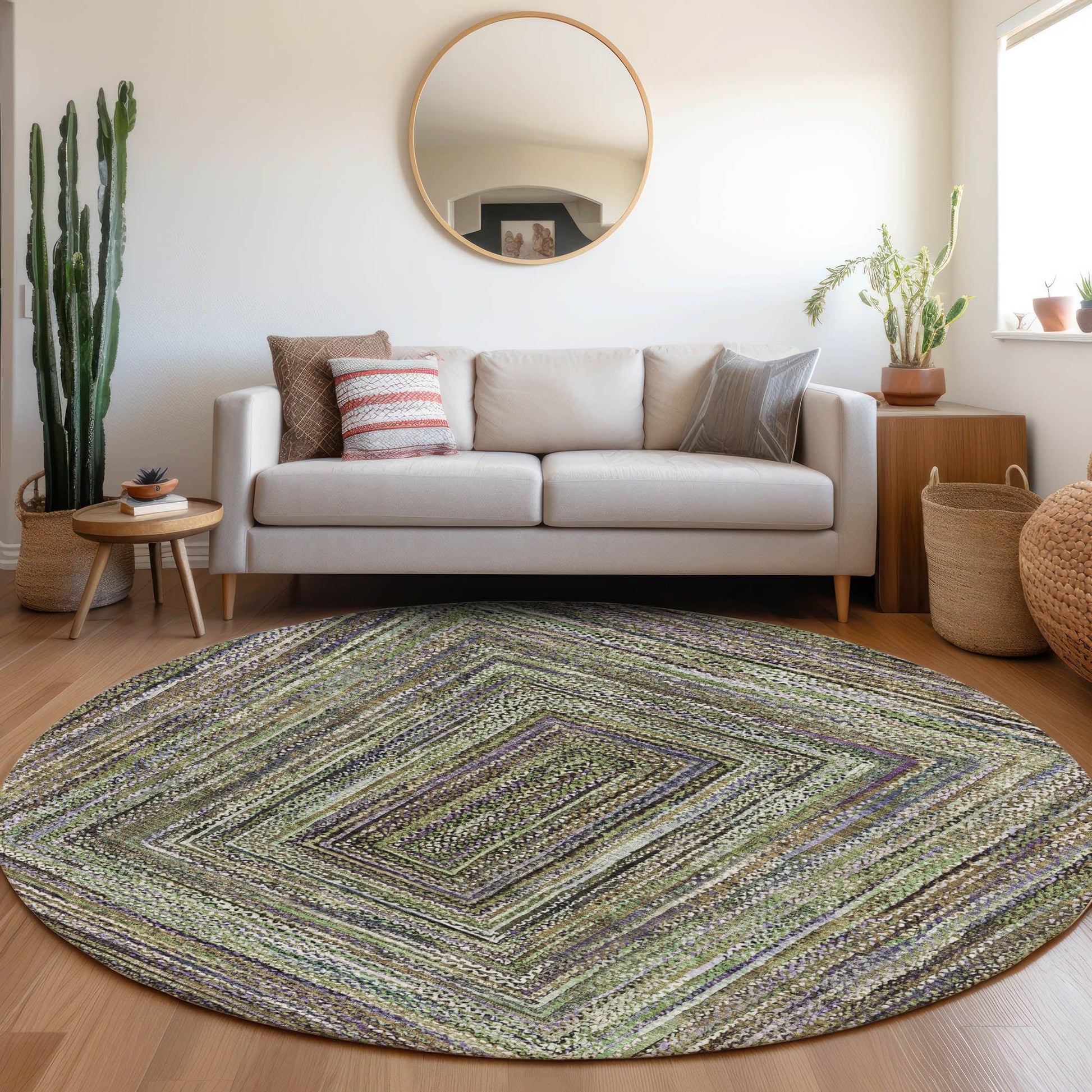 Addison Rugs Haelanor Green Washable Indoor-Outdoor Rug
