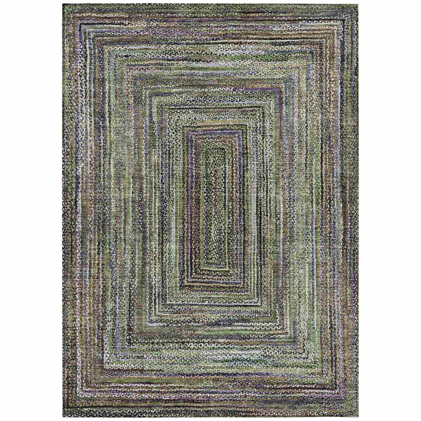Addison Rugs Haelanor Green Washable Indoor-Outdoor Rug