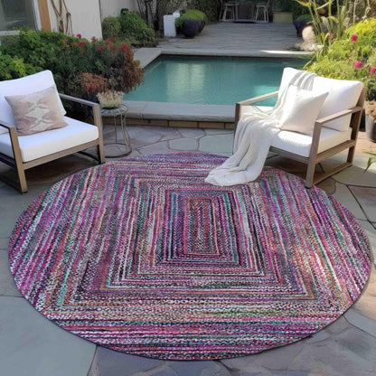 Addison Rugs Haelanor Pink Washable Indoor-Outdoor Rug