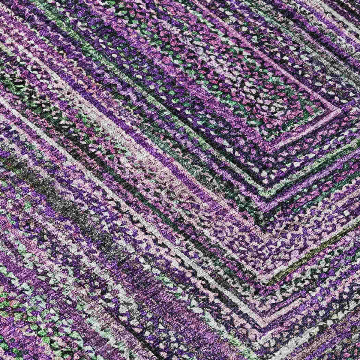 Addison Rugs Haelanor Purple Washable Indoor-Outdoor Rug