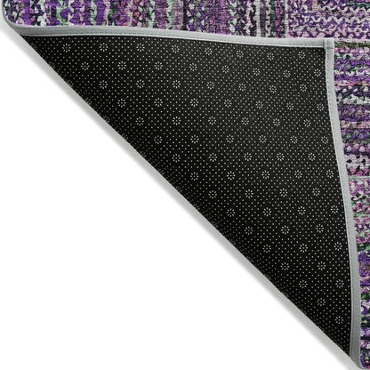 Addison Rugs Haelanor Purple Washable Indoor-Outdoor Rug