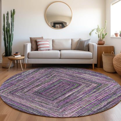 Addison Rugs Haelanor Purple Washable Indoor-Outdoor Rug