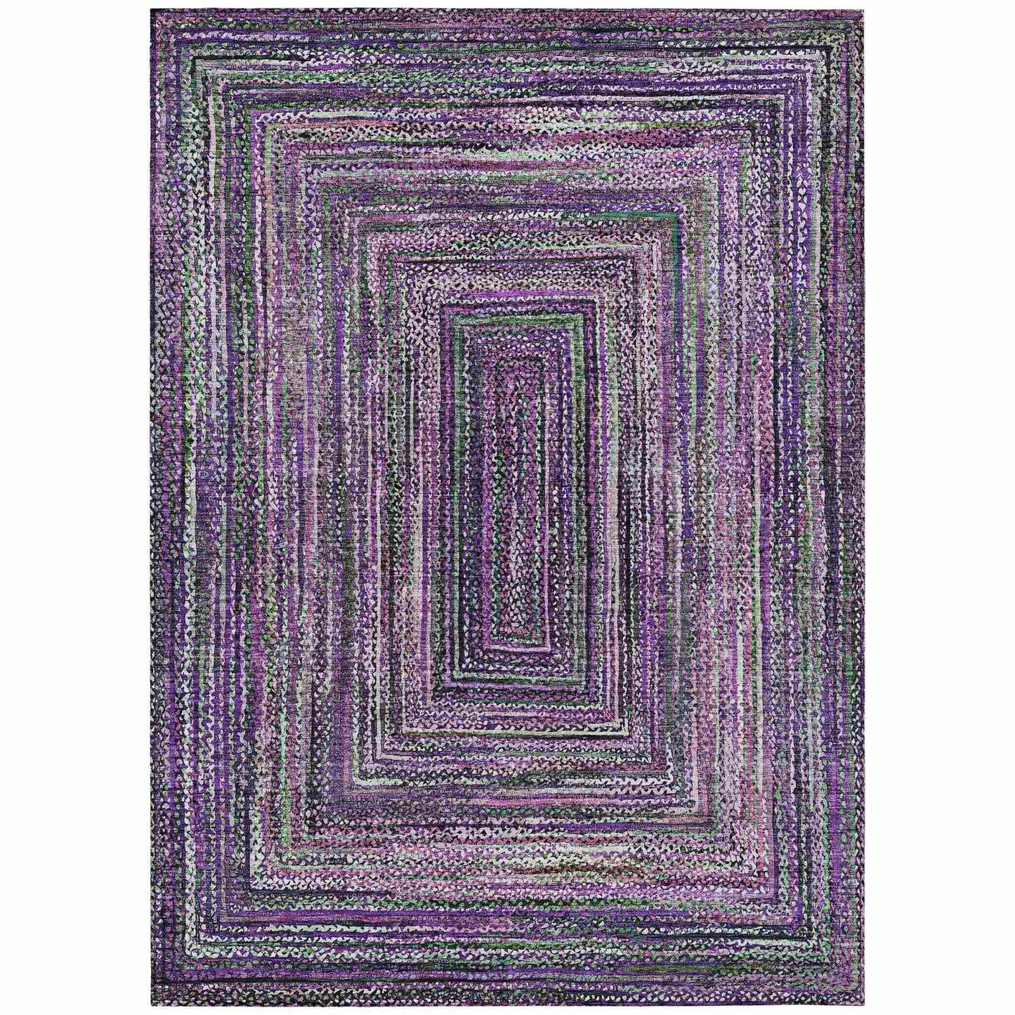 Addison Rugs Haelanor Purple Washable Indoor-Outdoor Rug