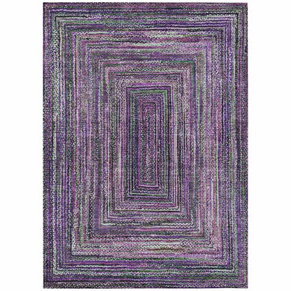 Addison Rugs Haelanor Purple Washable Indoor-Outdoor Rug