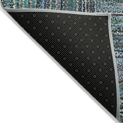 Addison Rugs Haelanor Teal Washable Indoor-Outdoor Rug