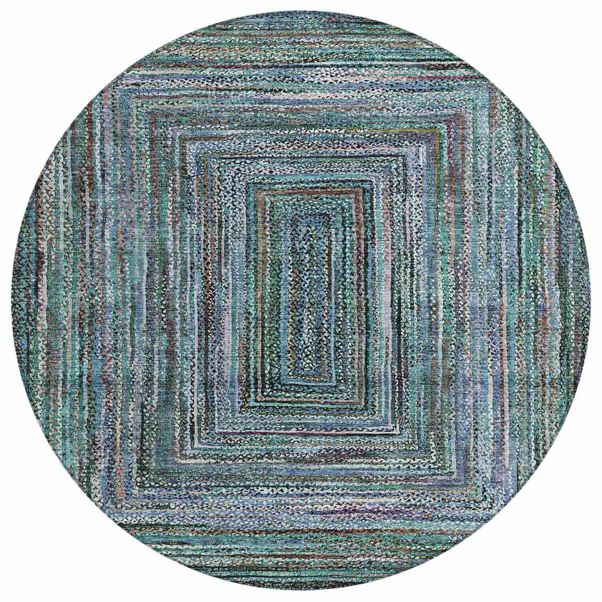 Addison Rugs Haelanor Teal Washable Indoor-Outdoor Rug
