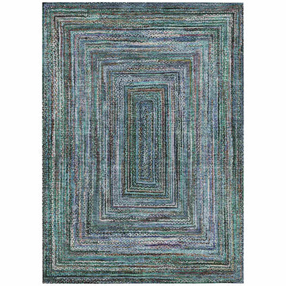 Addison Rugs Haelanor Teal Washable Indoor-Outdoor Rug