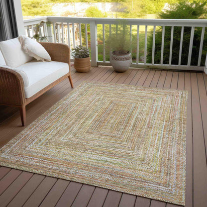 Addison Rugs Haelara Brown Washable Indoor-Outdoor Rug