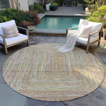 Addison Rugs Haelara Brown Washable Indoor-Outdoor Rug