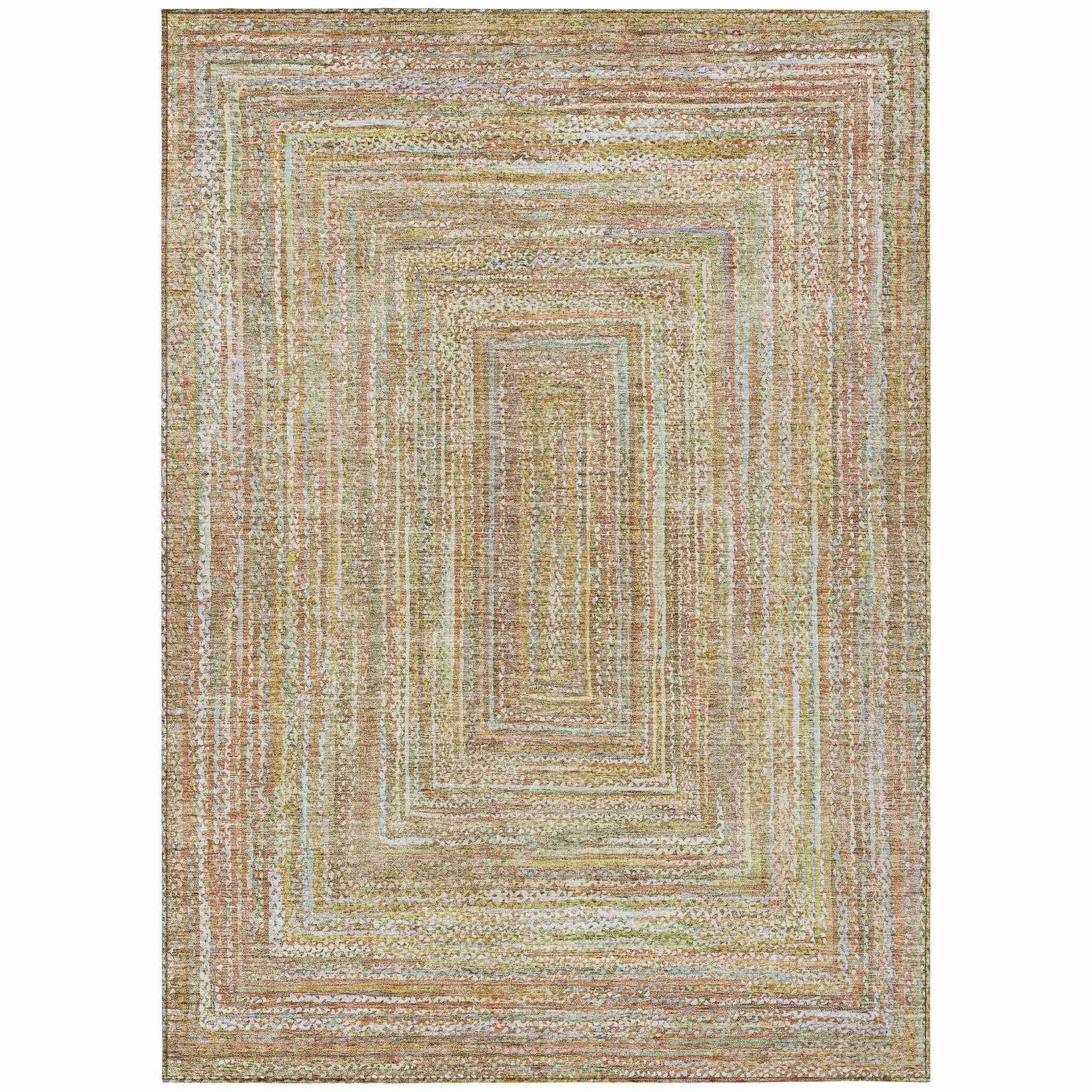 Addison Rugs Haelara Brown Washable Indoor-Outdoor Rug