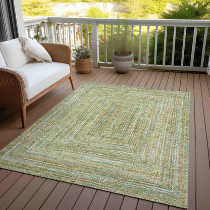 Addison Rugs Haelara Green Washable Indoor-Outdoor Rug