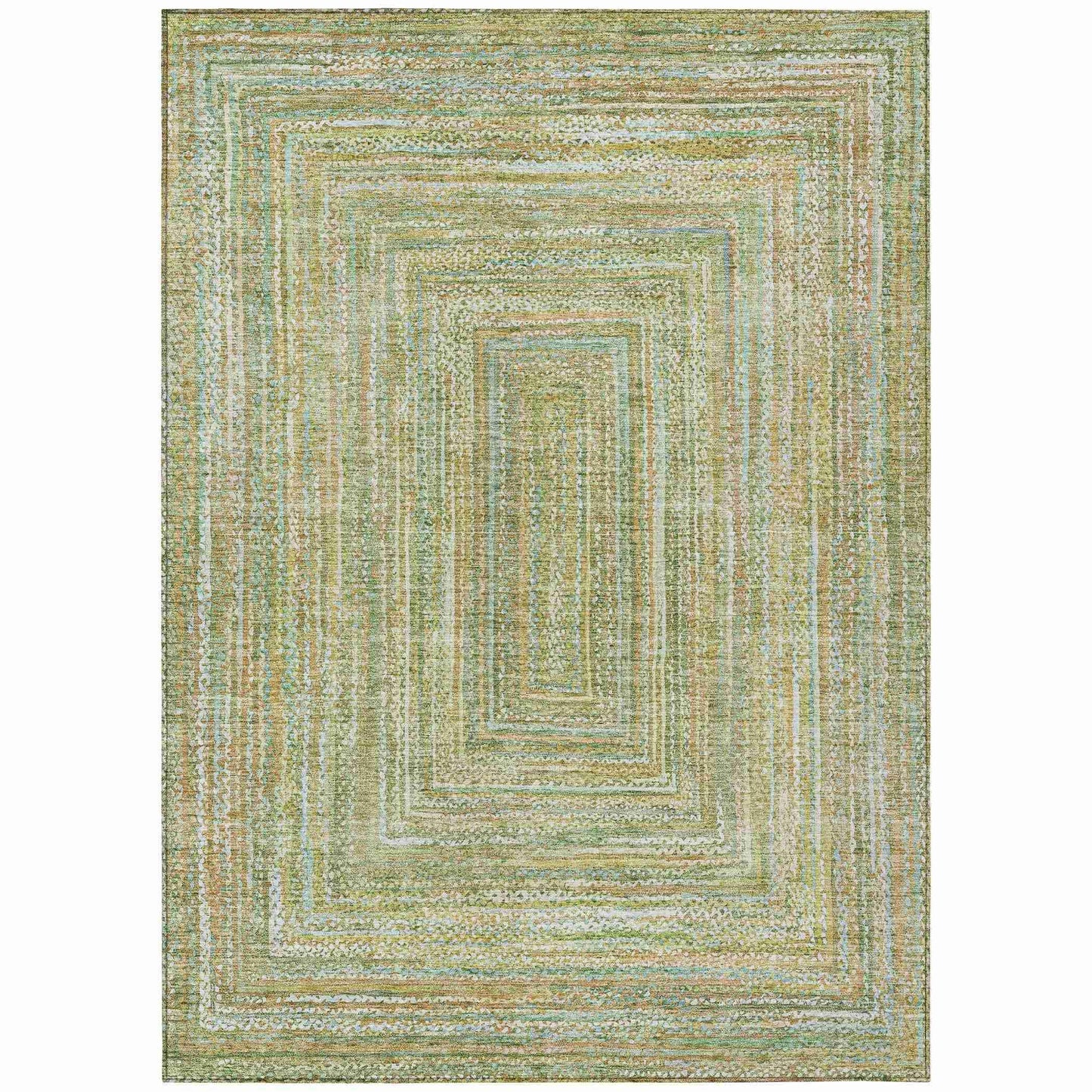 Addison Rugs Haelara Green Washable Indoor-Outdoor Rug