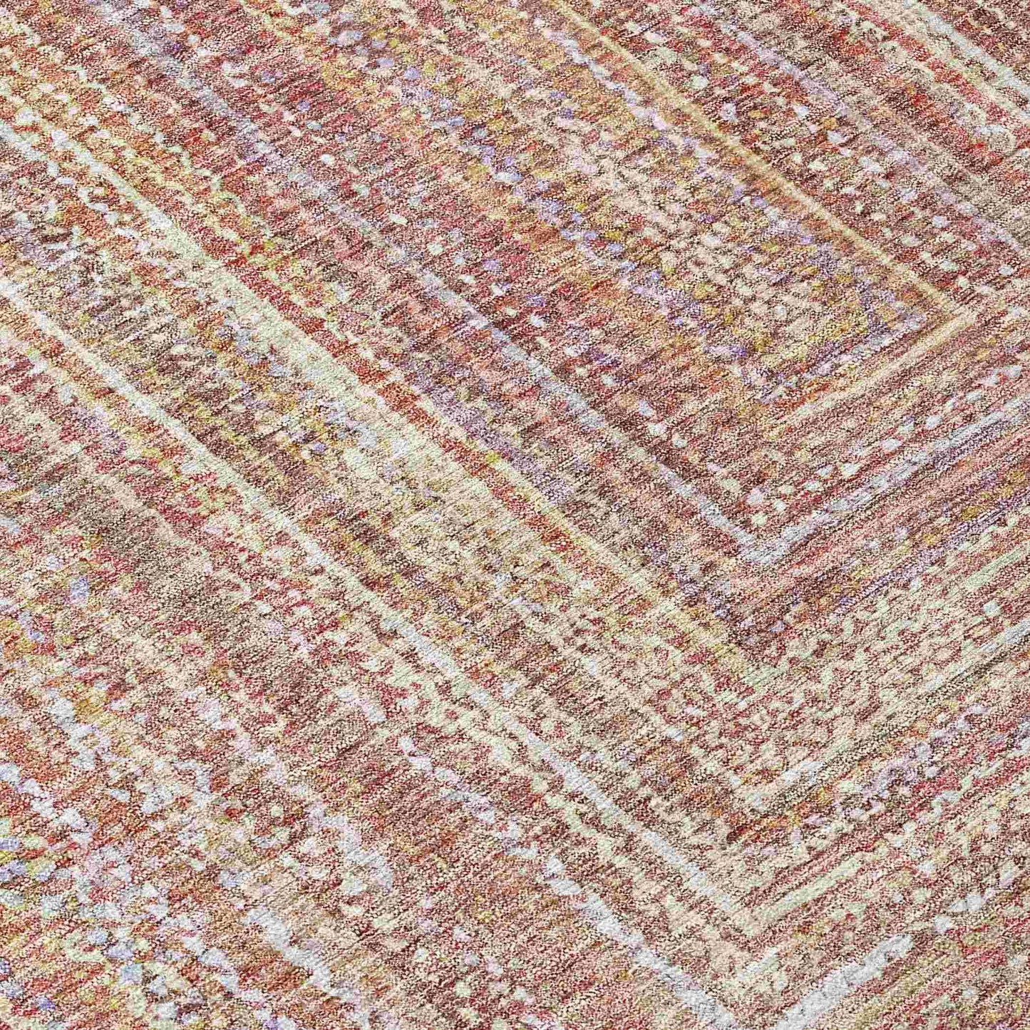 Addison Rugs Haelara Orange Washable Indoor-Outdoor Rug