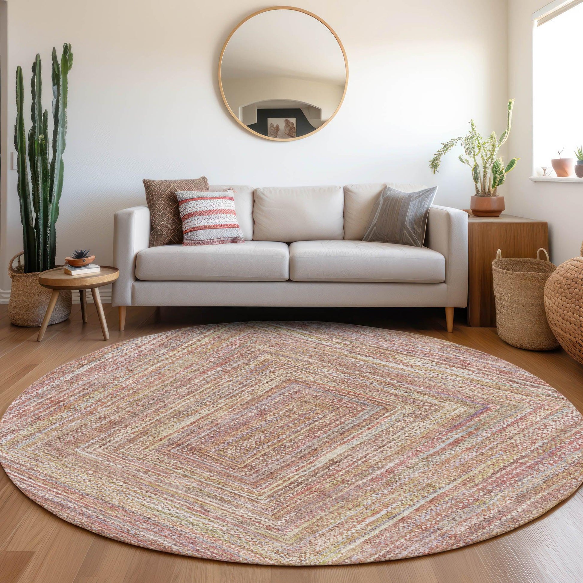 Addison Rugs Haelara Orange Washable Indoor-Outdoor Rug
