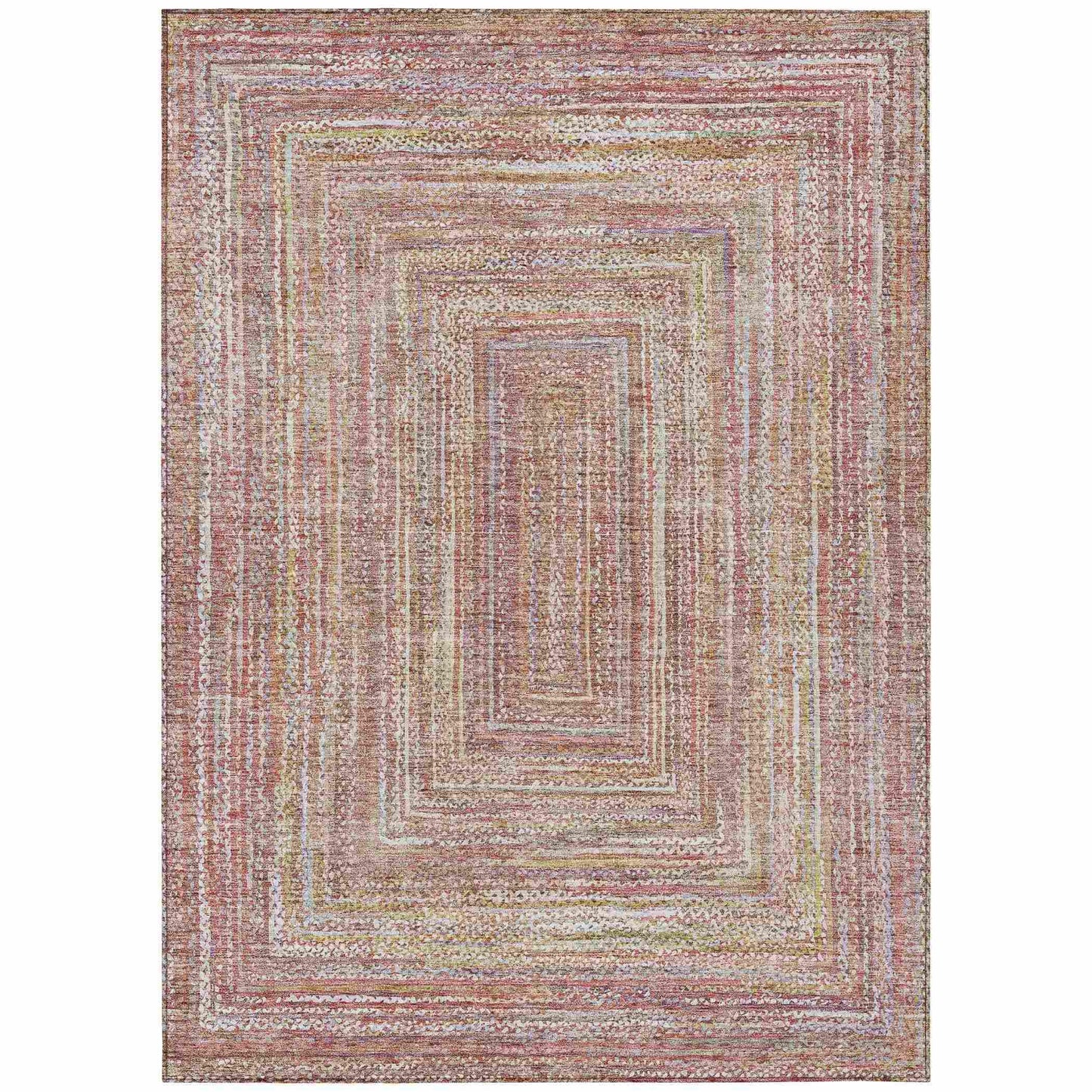 Addison Rugs Haelara Orange Washable Indoor-Outdoor Rug