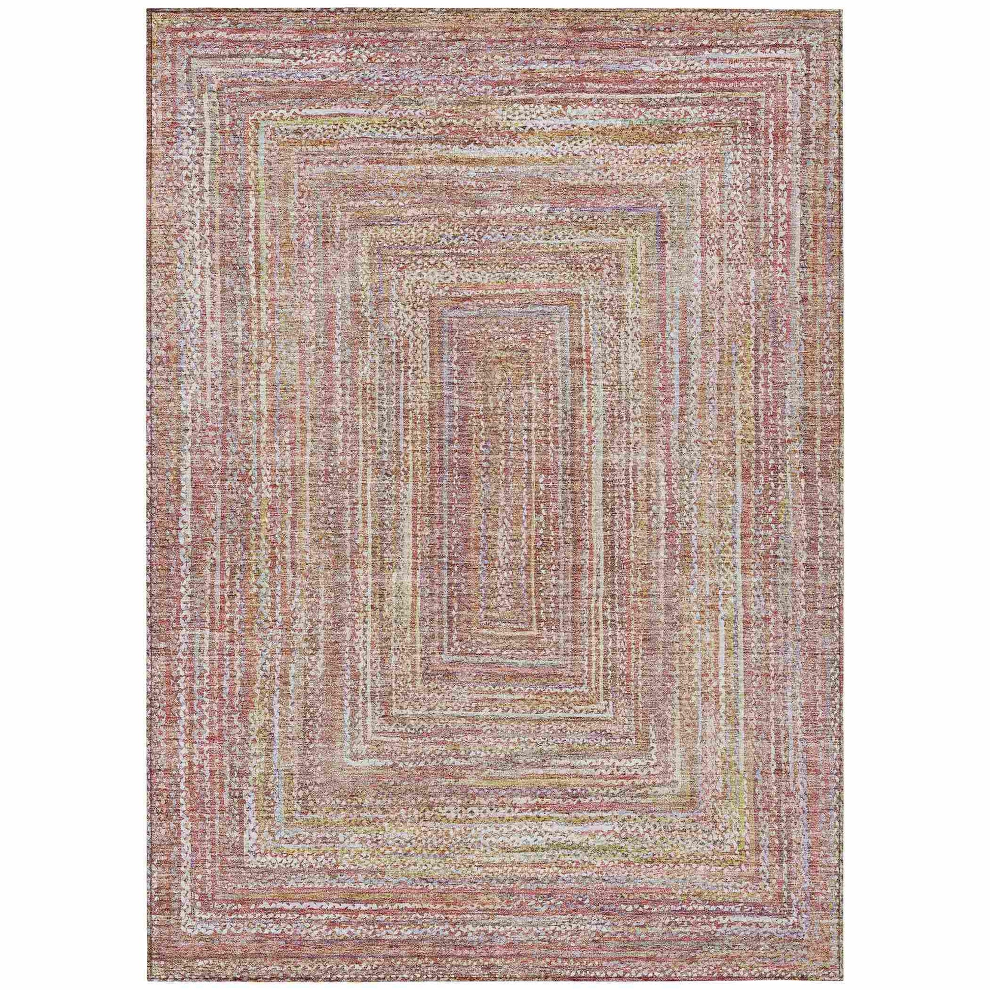 Addison Rugs Haelara Orange Washable Indoor-Outdoor Rug