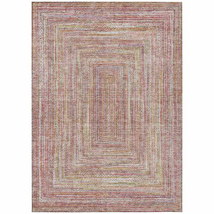 Addison Rugs Haelara Orange Washable Indoor-Outdoor Rug