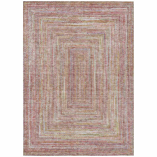 Addison Rugs Haelara Orange Washable Indoor-Outdoor Rug