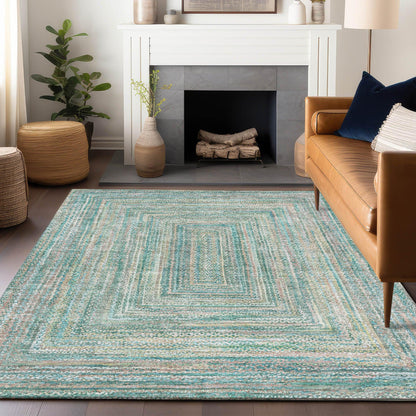 Addison Rugs Haelara Teal Washable Indoor-Outdoor Rug