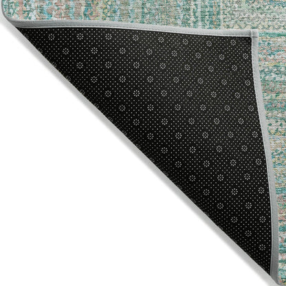 Addison Rugs Haelara Teal Washable Indoor-Outdoor Rug