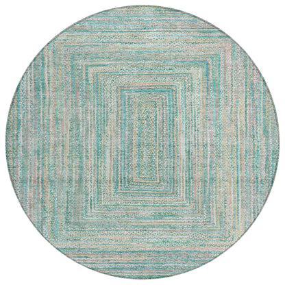 Addison Rugs Haelara Teal Washable Indoor-Outdoor Rug