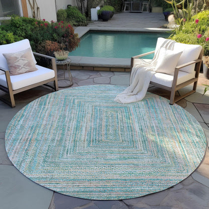Addison Rugs Haelara Teal Washable Indoor-Outdoor Rug