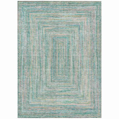 Addison Rugs Haelara Teal Washable Indoor-Outdoor Rug