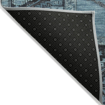 Addison Rugs Haelaris Blue Washable Indoor-Outdoor Rug