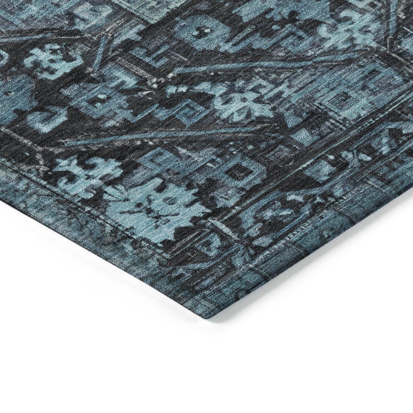 Addison Rugs Haelaris Blue Washable Indoor-Outdoor Rug