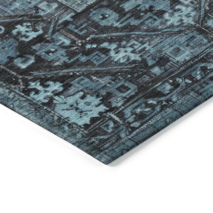 Addison Rugs Haelaris Blue Washable Indoor-Outdoor Rug