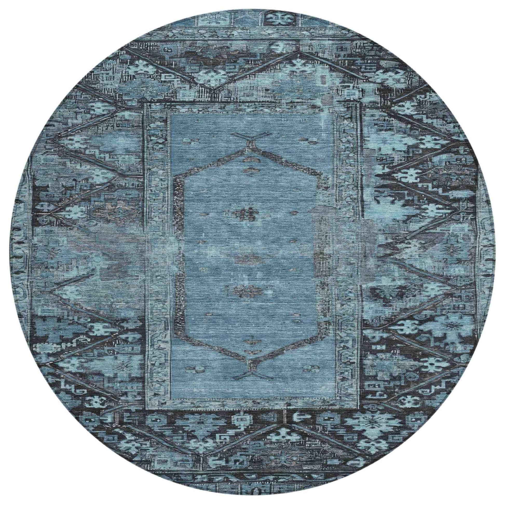Addison Rugs Haelaris Blue Washable Indoor-Outdoor Rug