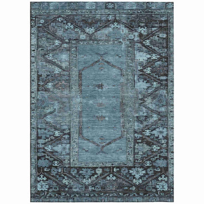 Addison Rugs Haelaris Blue Washable Indoor-Outdoor Rug