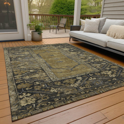Addison Rugs Haelaris Brown Washable Indoor-Outdoor Rug