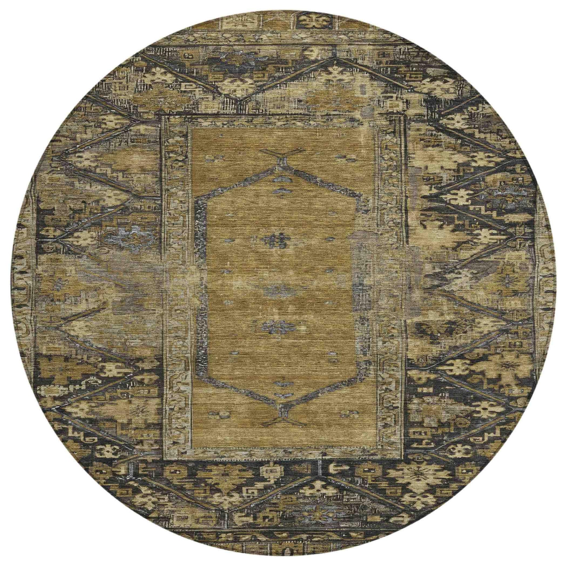 Addison Rugs Haelaris Brown Washable Indoor-Outdoor Rug