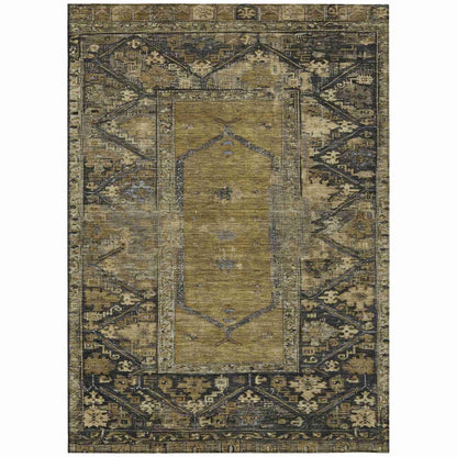 Addison Rugs Haelaris Brown Washable Indoor-Outdoor Rug