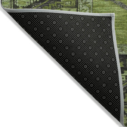 Addison Rugs Haelaris Green Washable Indoor-Outdoor Rug