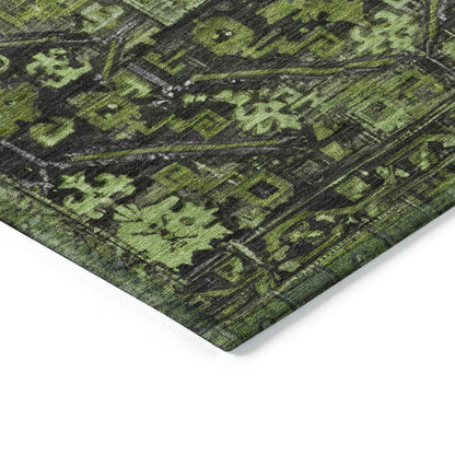 Addison Rugs Haelaris Green Washable Indoor-Outdoor Rug