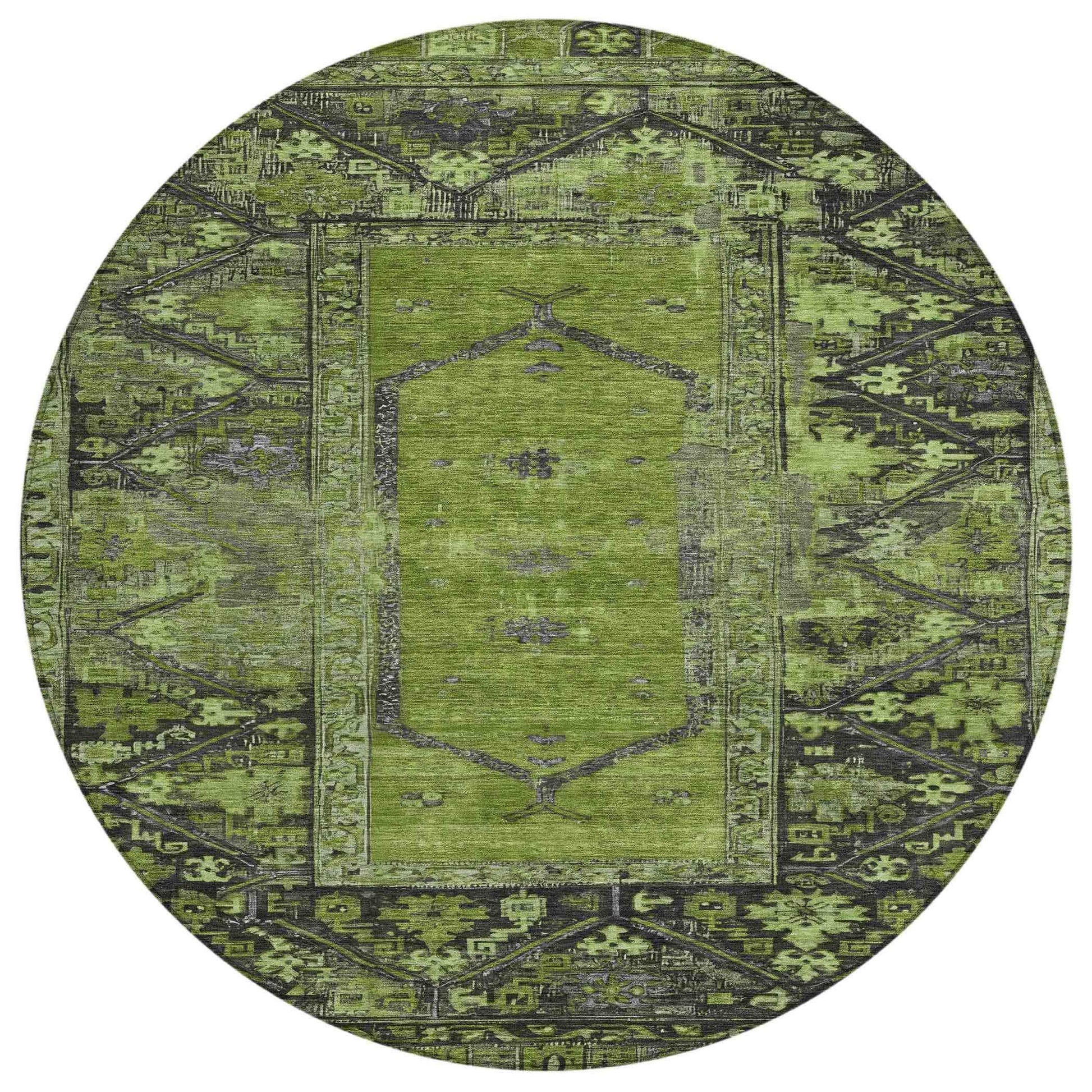 Addison Rugs Haelaris Green Washable Indoor-Outdoor Rug