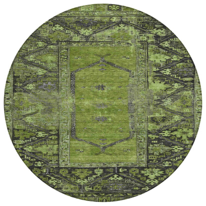 Addison Rugs Haelaris Green Washable Indoor-Outdoor Rug